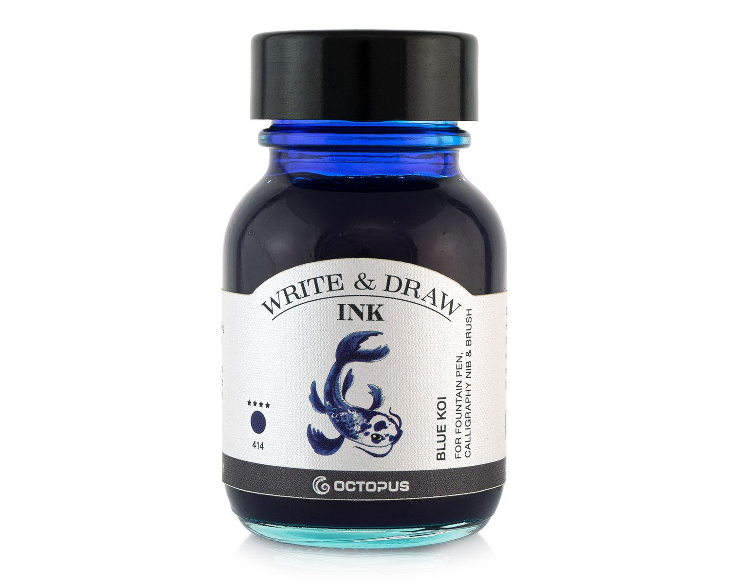 Octopus Write and Draw Ink 380 Blue Koi, pigmented, waterproof, document-proof, 50 ml