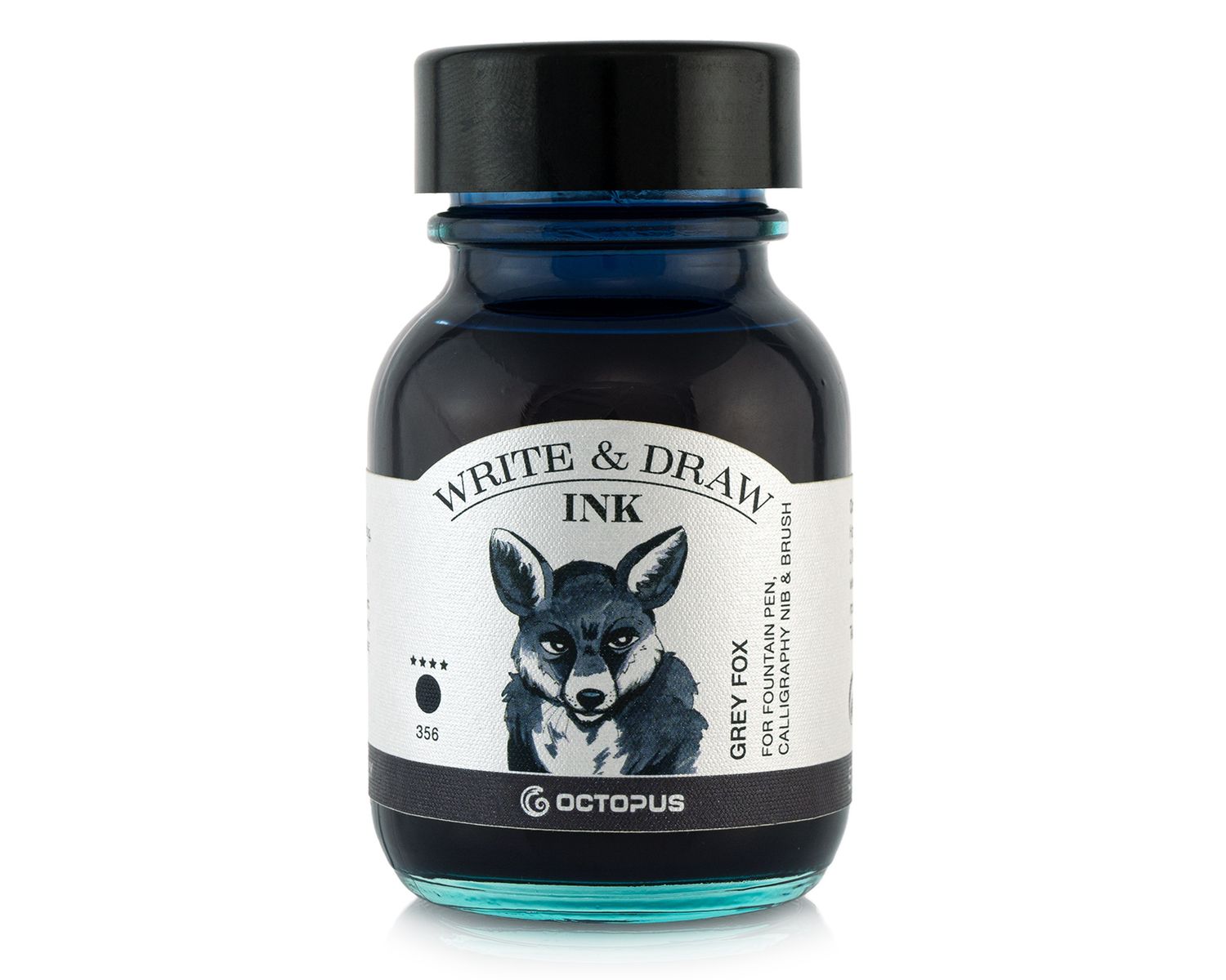 Octopus Write and Draw Ink 380 Grey Fox, pigmented, waterproof, document-proof, 50 ml