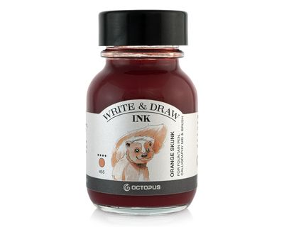 Octopus Write and Draw Ink 380 Orange Skunk, pigmented, waterproof, document-proof, 50 ml