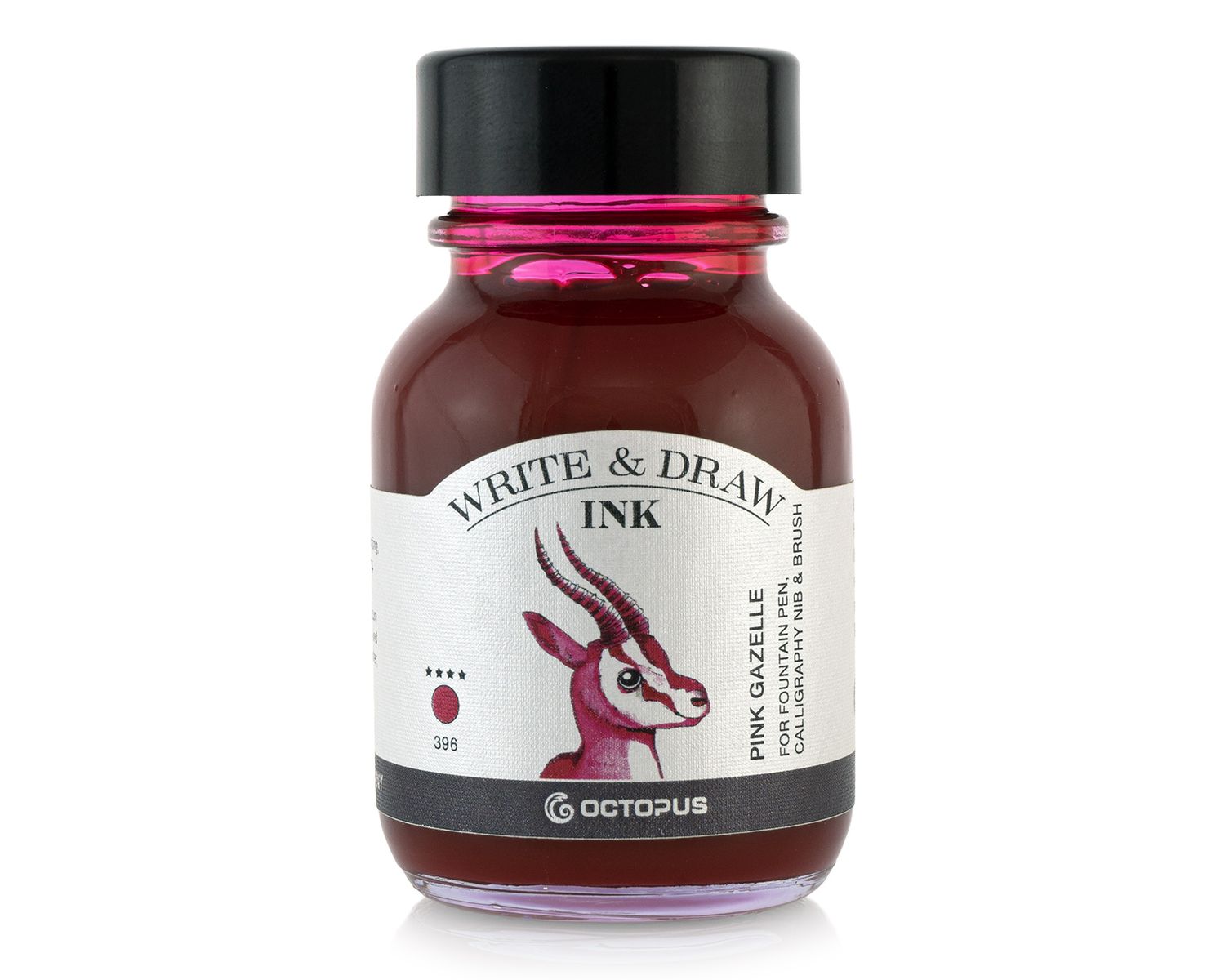 Octopus Write and Draw Ink 380 Pink Gazelle, pigmented, waterproof, document-proof, 50 ml