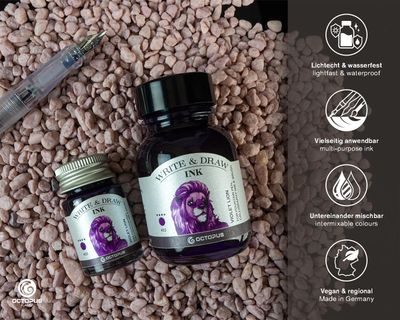 Octopus Write and Draw Ink 380 Violet Lion, pigmented, waterproof, document-proof, 50 ml