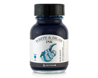 Octopus Write and Draw Ink 380 Blue Sloth, pigmented, waterproof, document-proof, 50 ml