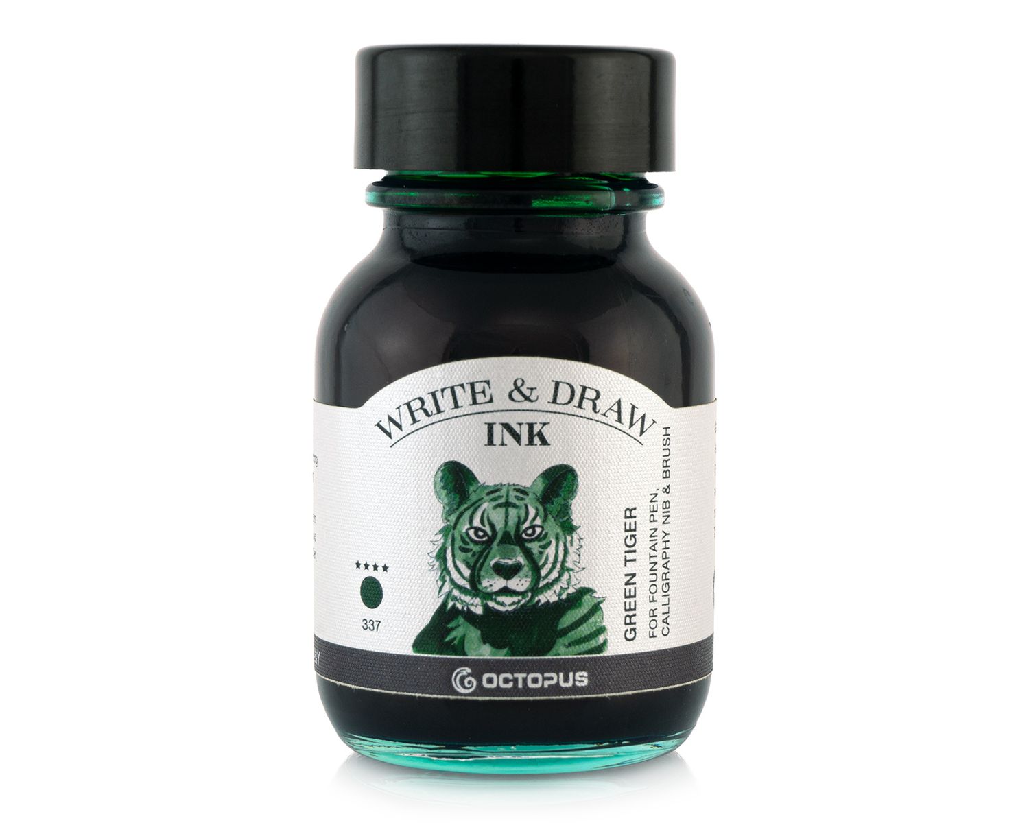Octopus Write and Draw Ink 380 Green Tiger, pigmented, waterproof, document-proof, 50 ml