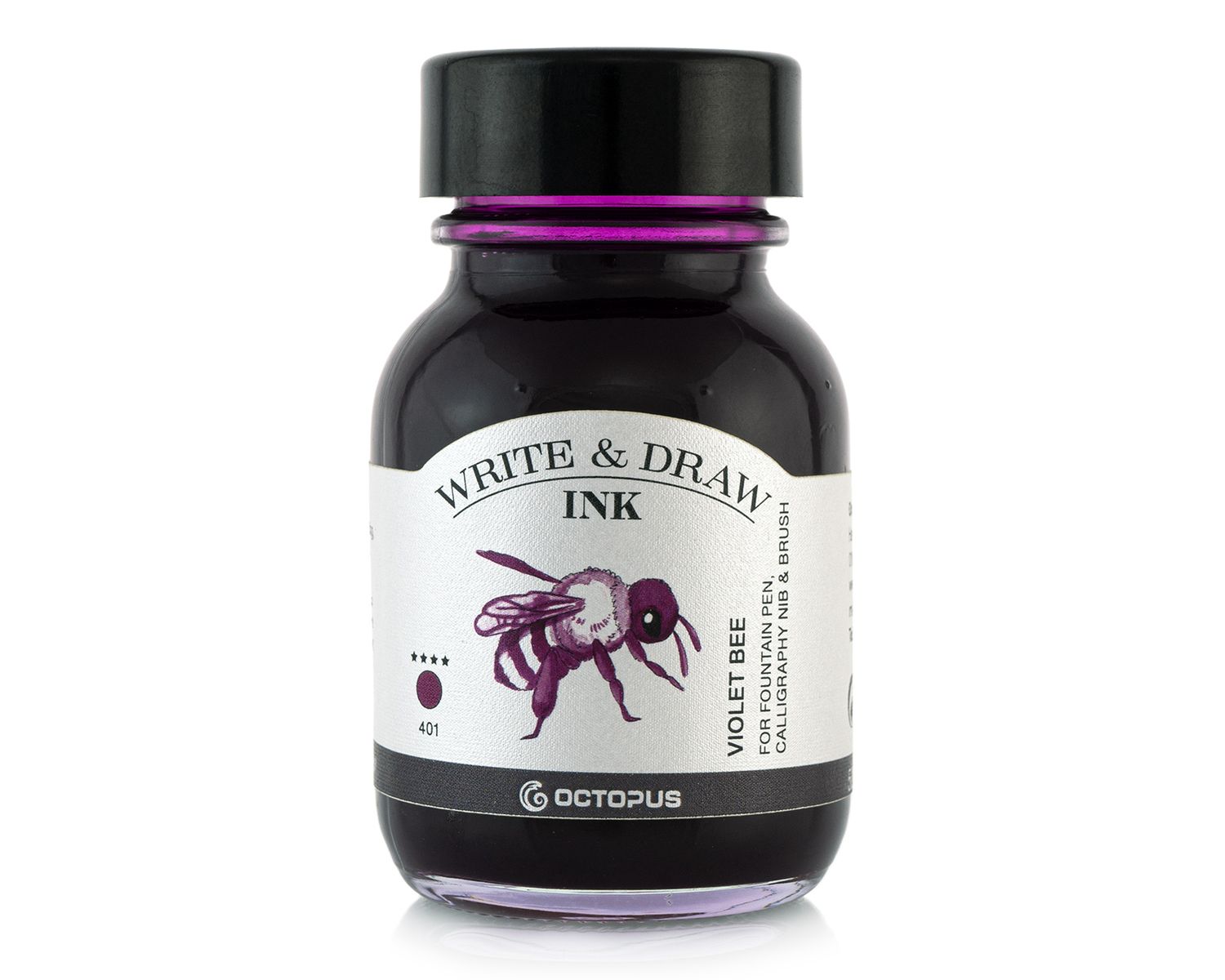 Octopus Write and Draw Ink 380 Violet Bee, pigmented, waterproof, document-proof, 50 ml