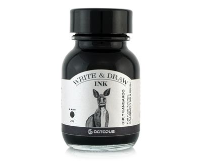 Octopus Write and Draw Ink 380 Kangaroo Grey, pigmented, waterproof, document-proof, 50 ml