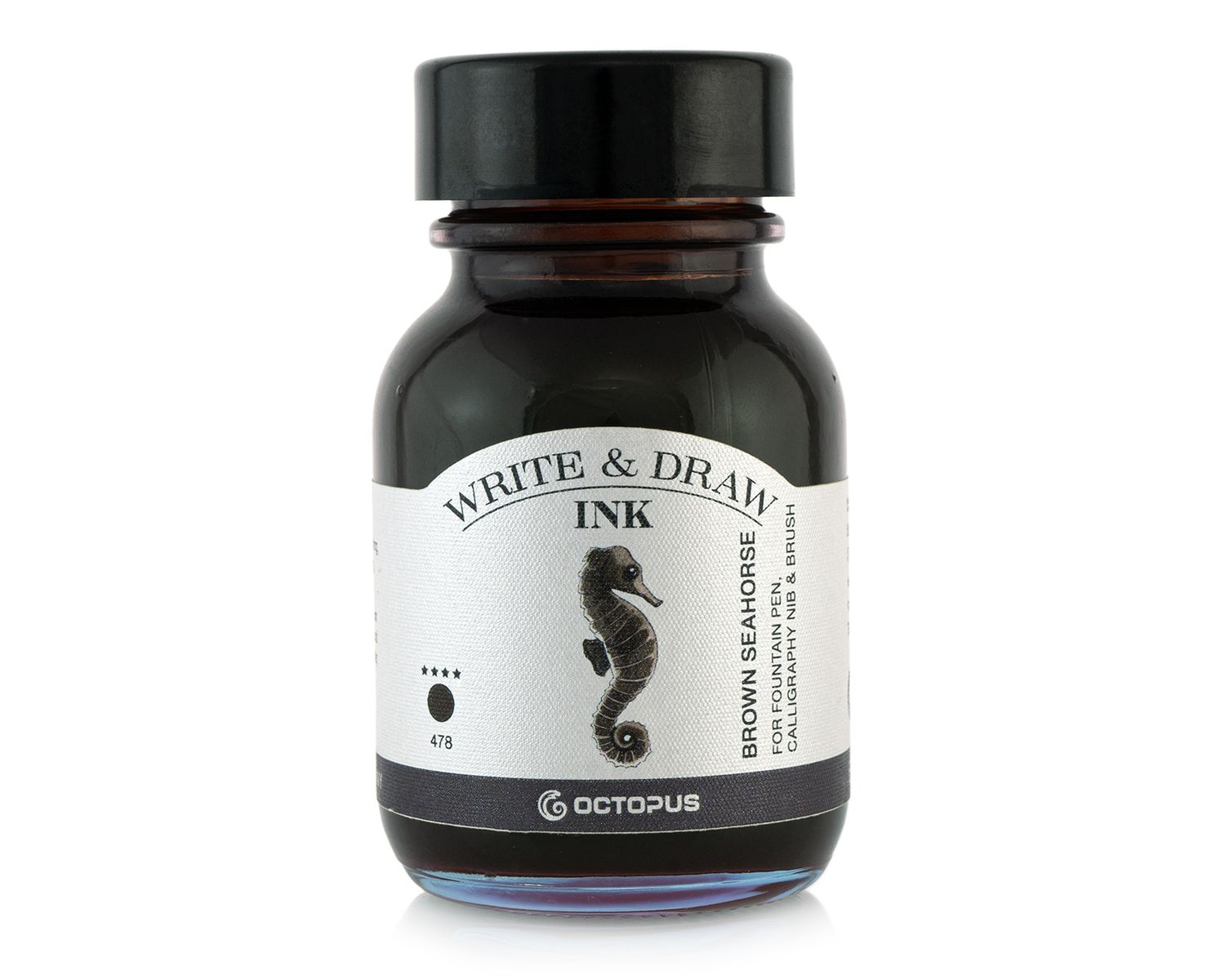 Octopus Write and Draw Ink 380 Brown Seahorse, pigmented, waterproof, document-proof, 50 ml