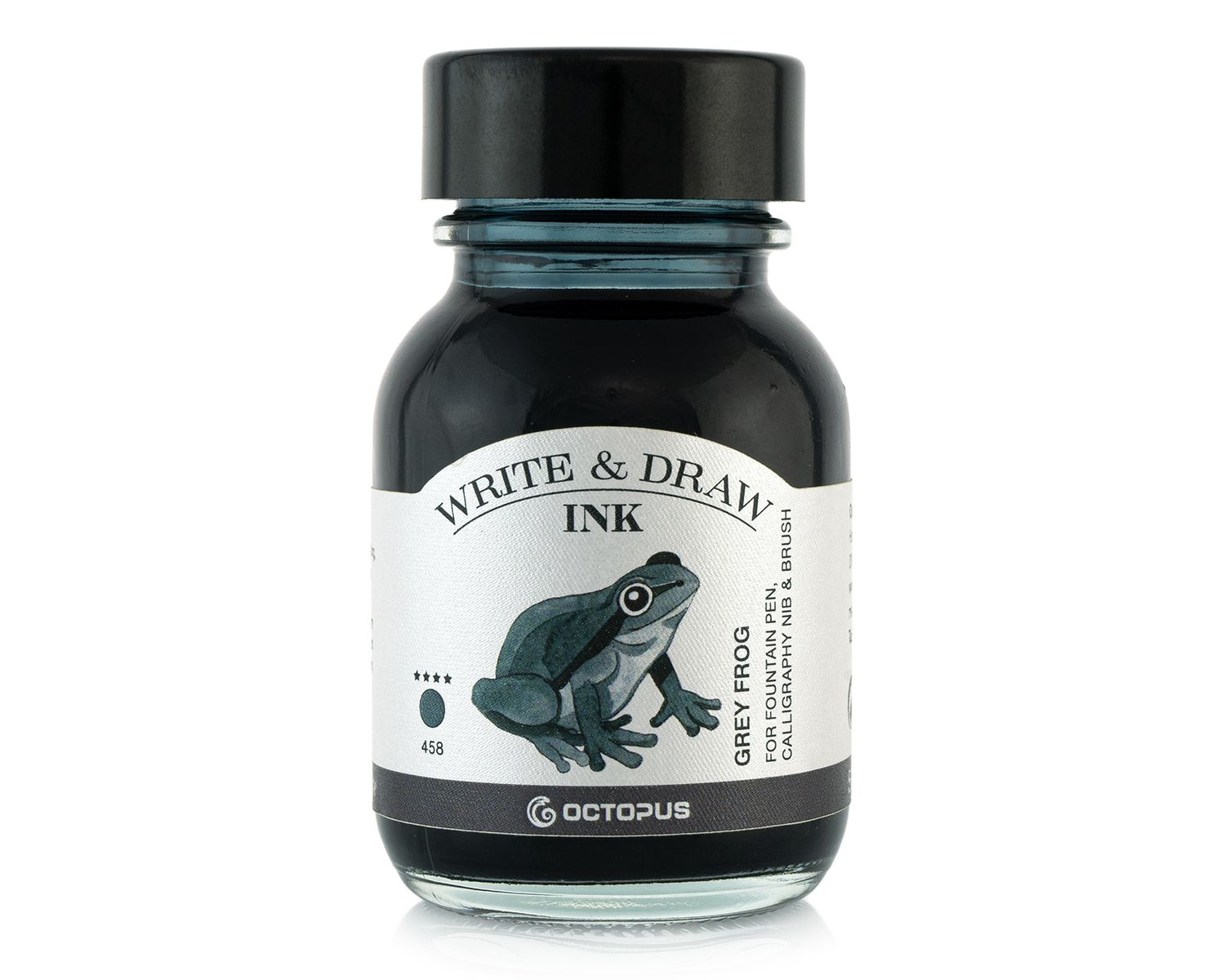 Octopus Write and Draw Ink 380 Grey Frog, pigmented, waterproof, document-proof, 50 ml
