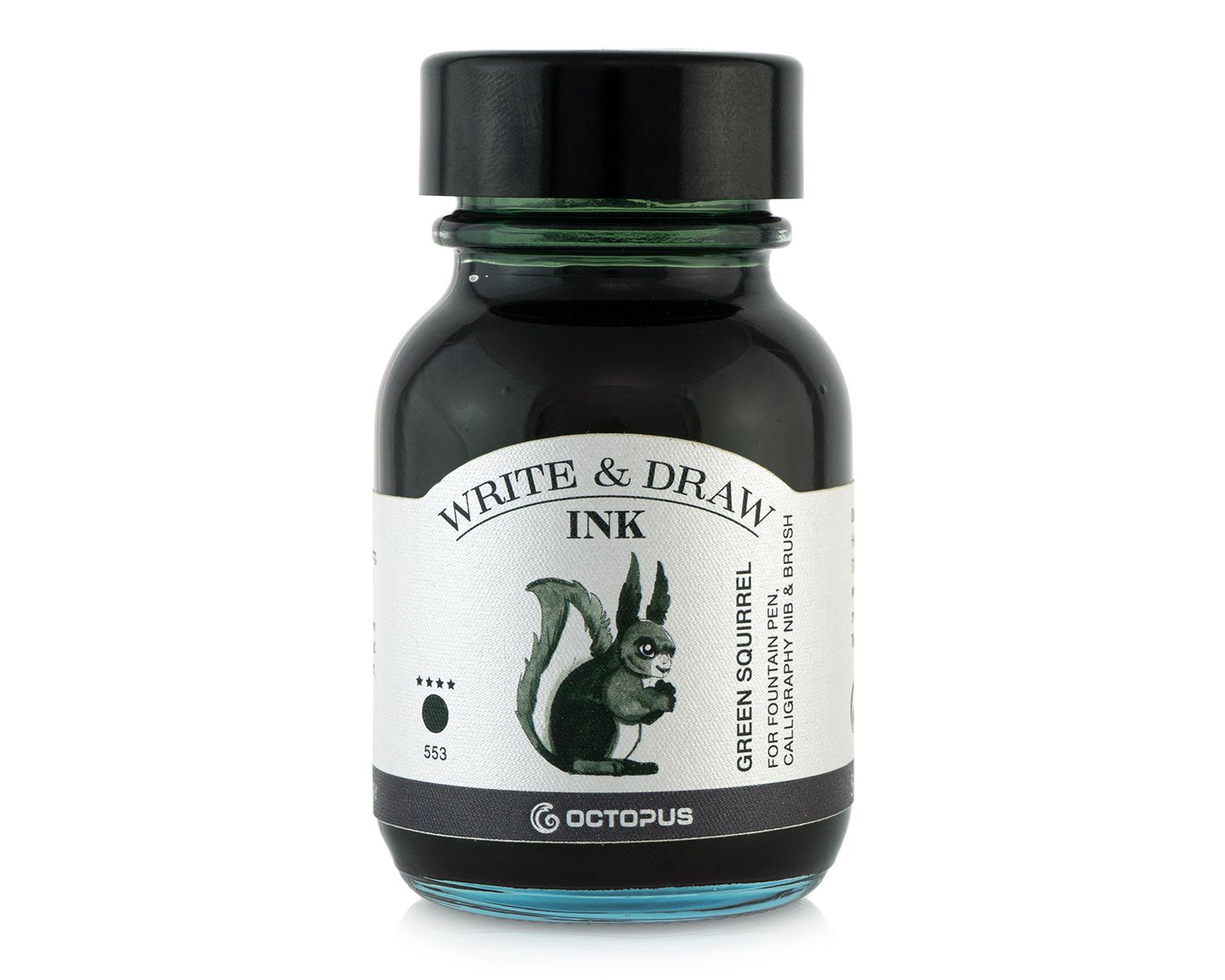Octopus Write and Draw Ink 380 Green Squirrel,, pigmented, waterproof, document-proof, 50 ml