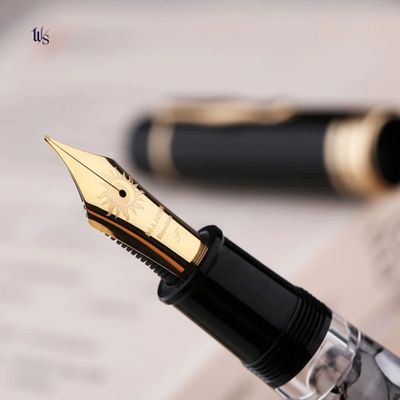 Moonman #40 Sun Tipped Gold Plated Fountain Pen Nib Full Set with Ebonite Feed