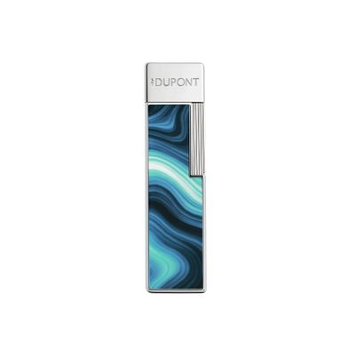 S.T Dupont Lighter Twiggy Geode Blue Chrome