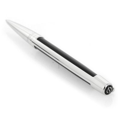 ST DUPONT Defi Millennium Ballpoint Pen - Silver and Black