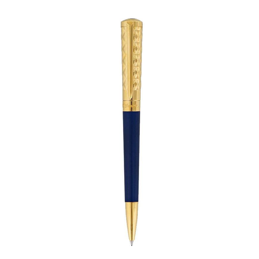 S.T Dupont Ballpoint Liberte Navy and Gold Duo