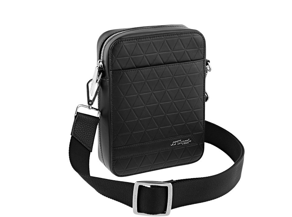 ST Dupont Cross Body Zip Firehead Black