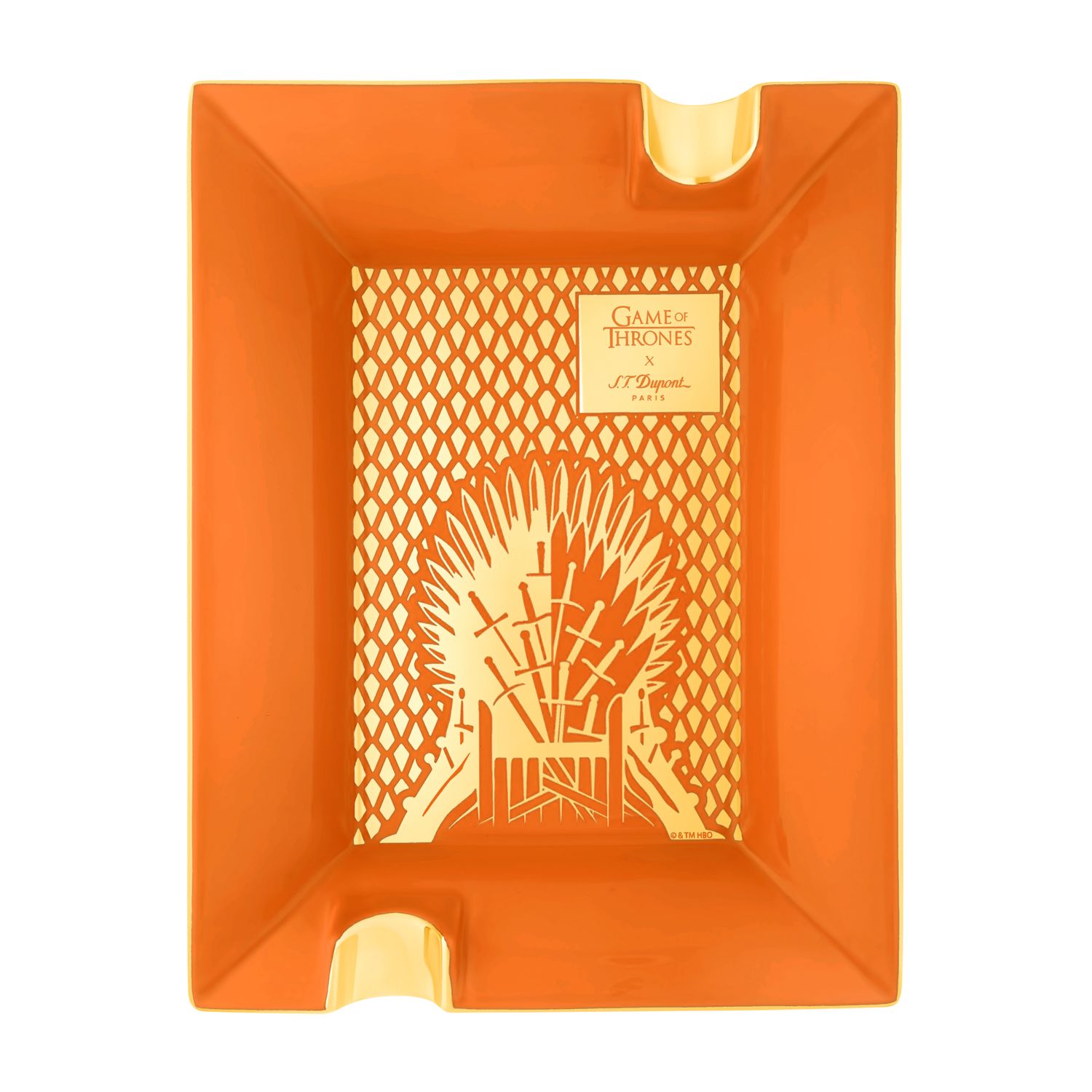 ST Dupont Large Ashtray Game of Thrones Orange  - Limited Edition