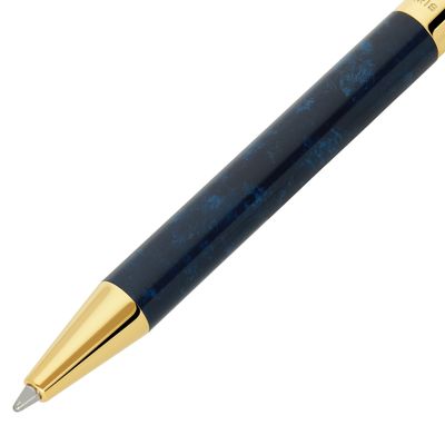 S.T Dupont Ballpoint Classique Popete Blue Yellow Gold