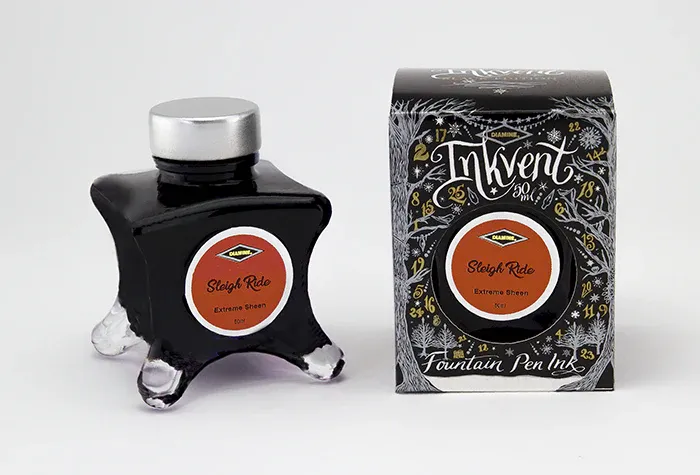 Diamine Black Edition Inkvent Extreme Sheen Fountain Pen Ink  Sleigh Ride -  10ml
