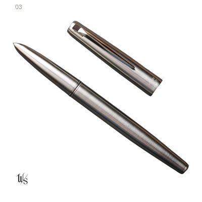 Moonman Ti 200 Titanium Alloy Fountain Pen Fine Hooded Nib 0.5mm Fine