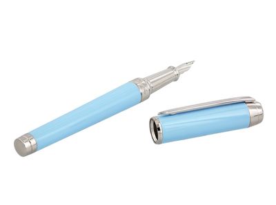 ST DUPONT Line D Eternity - Fountain Pen- Extra Large  - Turquoise - 14k Gold Nib - Medium Point