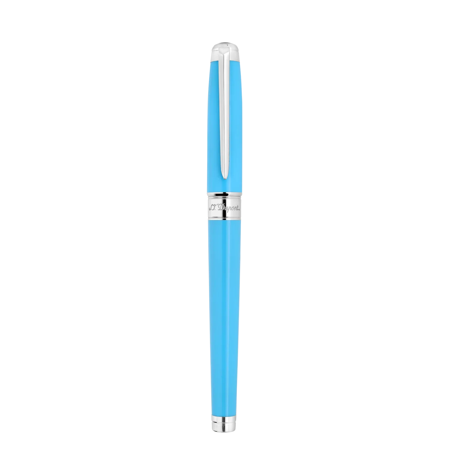 ST DUPONT Line D Eternity - Fountain Pen-  Large  - Turquoise - 14k Gold Nib - Medium Point