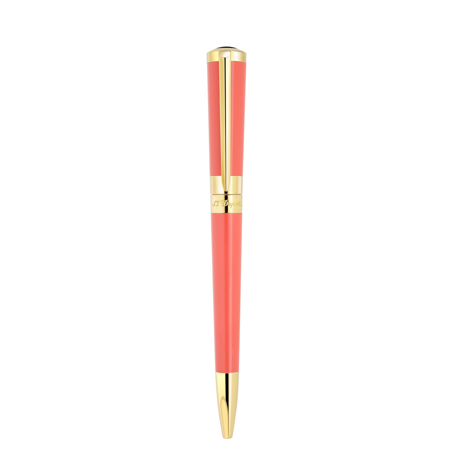 S.T Dupont Ballpoint Pen - Liberte - lacquer Coral - Gold 3N