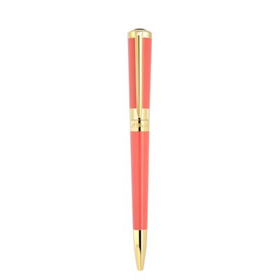 S.T Dupont Ballpoint Pen - Liberte - lacquer Coral - Gold 3N