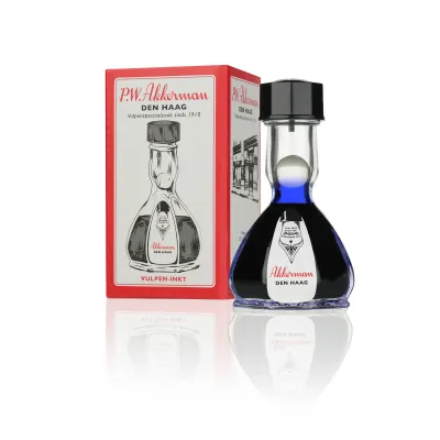 PW Akkerman Fountain Pen Ink Binnenhof blues -  40 ml -  Original Bottle