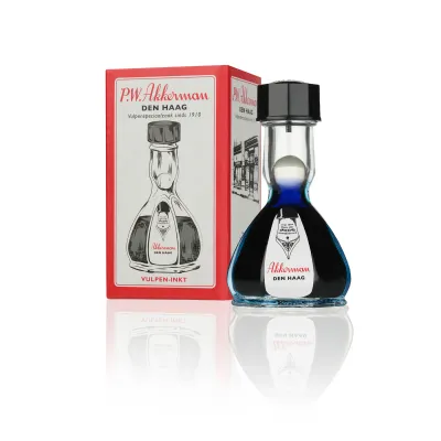 PW Akkerman Fountain Pen Ink Shocking blue -  40 ml -  Original Bottle