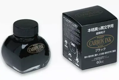 Platinum Carbon Fountain Pen Ink / 60ml Glass Bottle