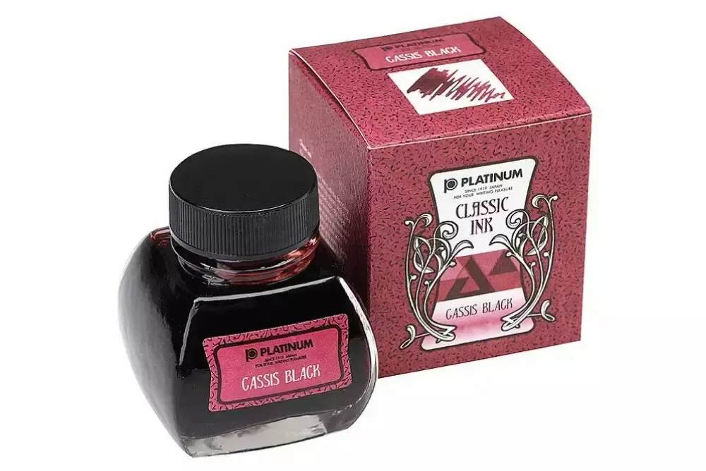 Platinum Dyestuff Classic Ink Bottle - Cassis Black / 60ml Bottle