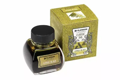Platinum Dyestuff Classic Ink Bottle - Citrus Black /  60ml Bottle