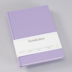 Semikolon Note Book Classic A5 Ruled -  lilac Silk