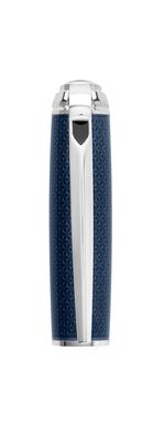 ST DUPONT D-Line Fountain Pen Blue Lacquer &amp; Palladium Medium - 14 K White Gold Nib - Medium