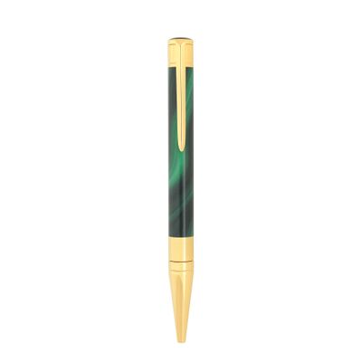 ST DUPONT   Ball Pen Initial Geode Green/ Golden  - Limited Edition
