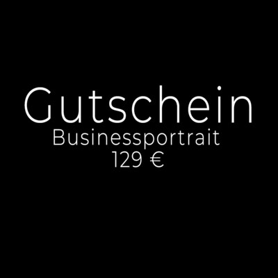 Gutschein für ​Businessportrait - Einzelshooting | 129 €