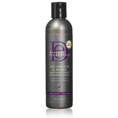 Oat Protein & Henna Deep Cleansing Shampoo by Design Essentials