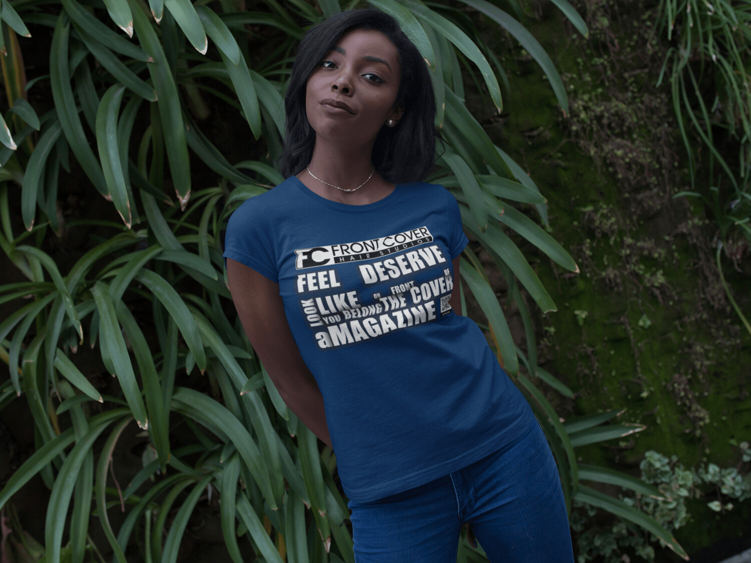 Front Cover  - Blue -Slogan Shirt