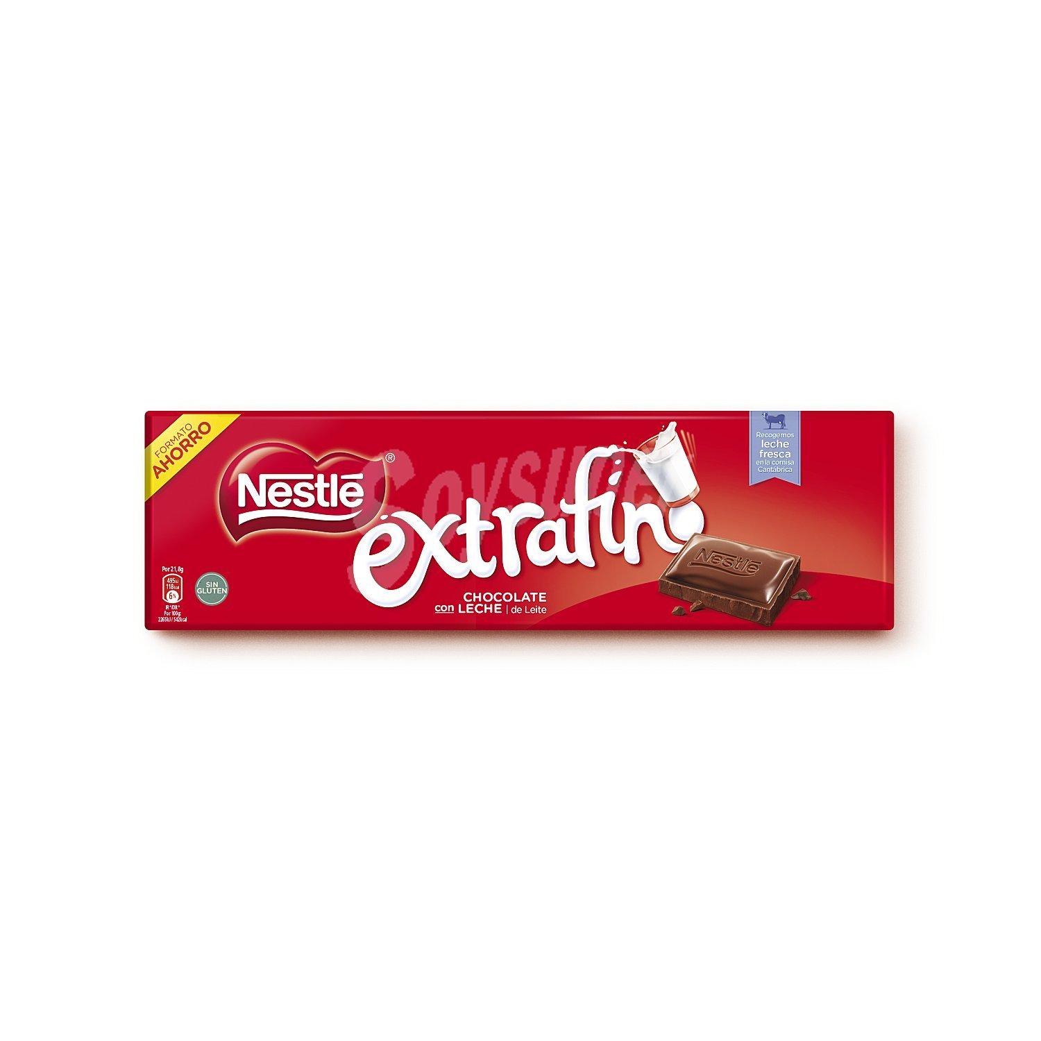 NESTLE EXTRAFINO chocolate con leche sin gluten tableta 150 g