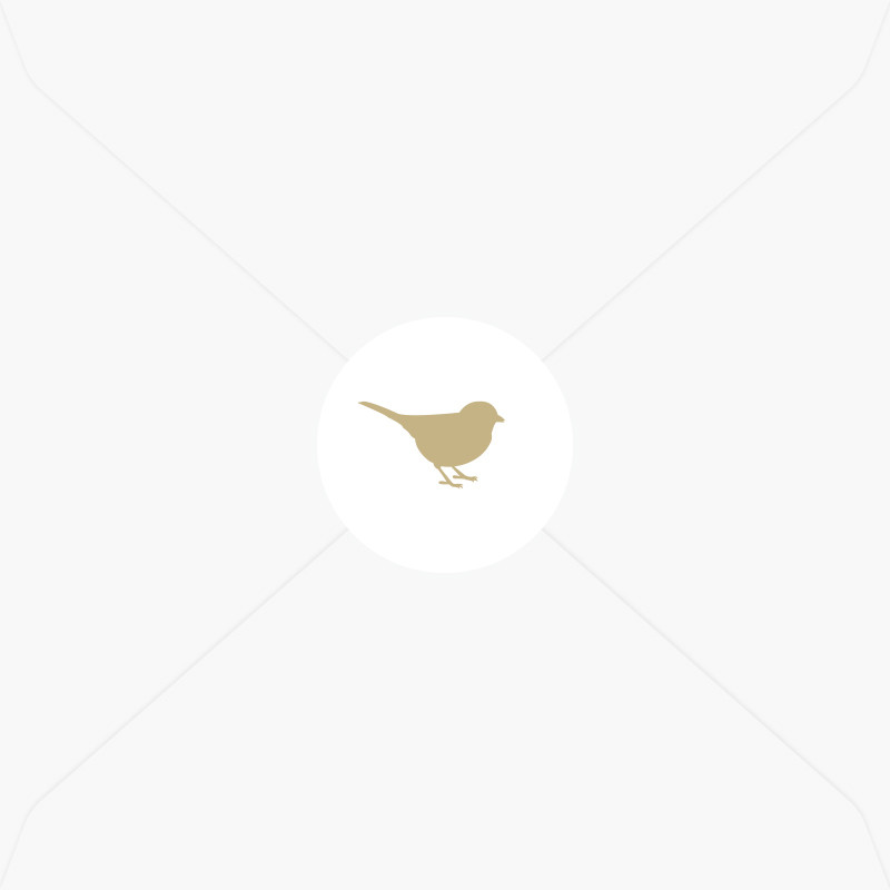 Stickers de naissance oiseau doré pour fille