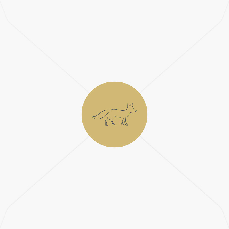 Stickers de naissance renard chic pour garçon
