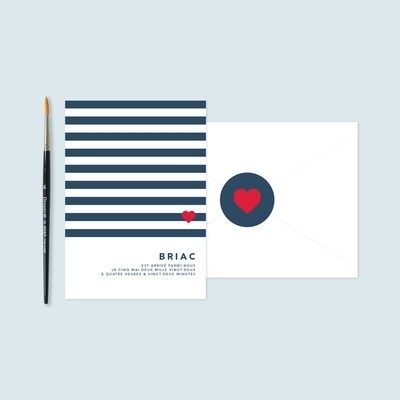 Stickers naissance pour enveloppe
