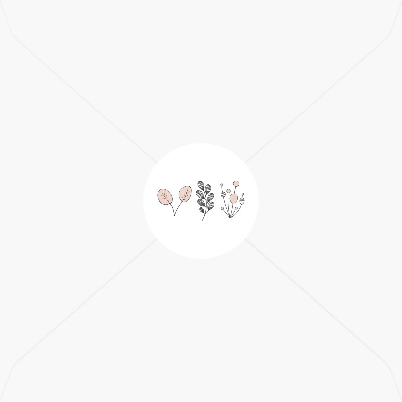 Stickers de naissance petites brindilles pour fille
