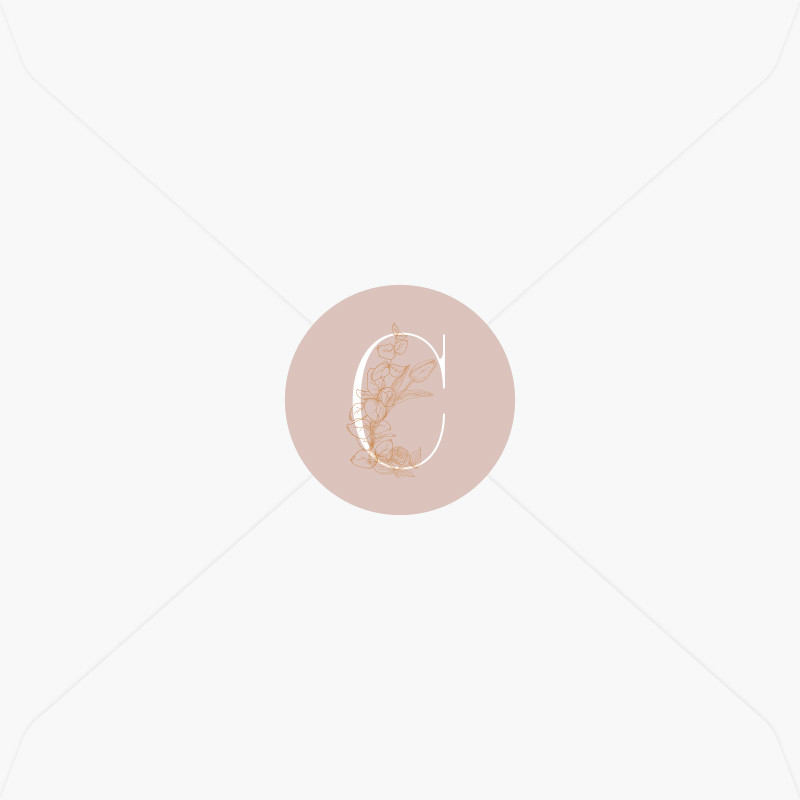 Stickers de naissance monogramme pour fille
