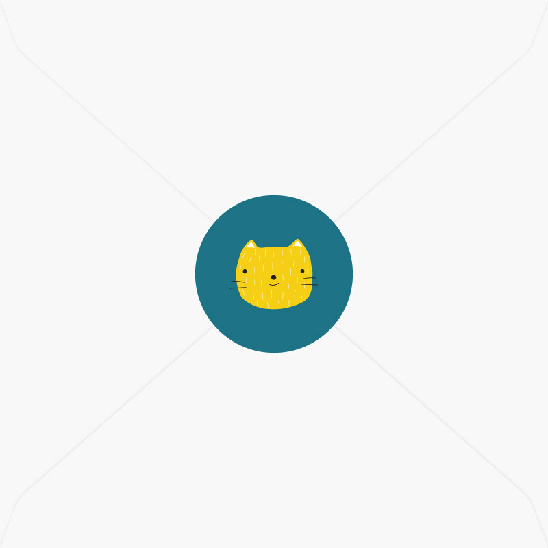 Stickers de naissance petit chat