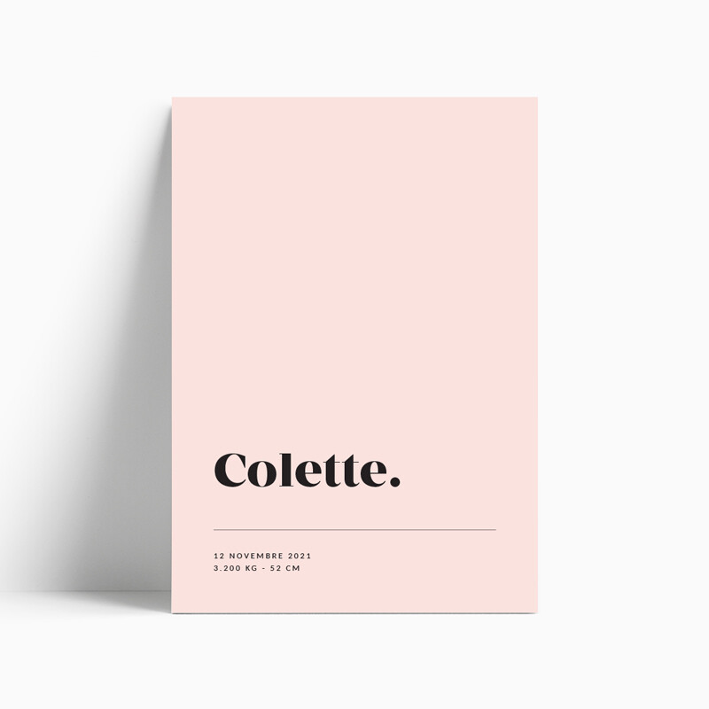 Faire-part de naissance Innocence pour fille