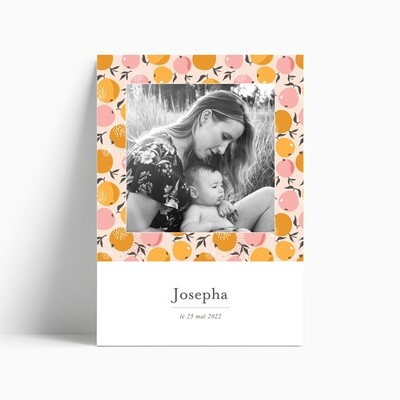 Faire-part de naissance Pomme photo