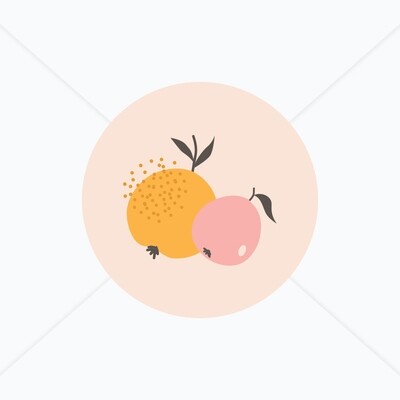Stickers de naissance pommes