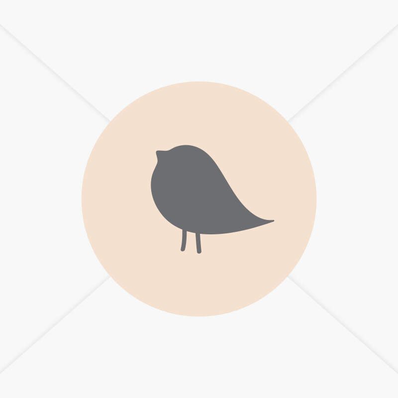 Stickers de naissance petit oiseau pour fille