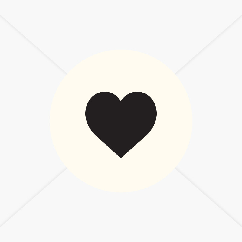 Stickers de naissance cœur pour faire-part à pois garçon