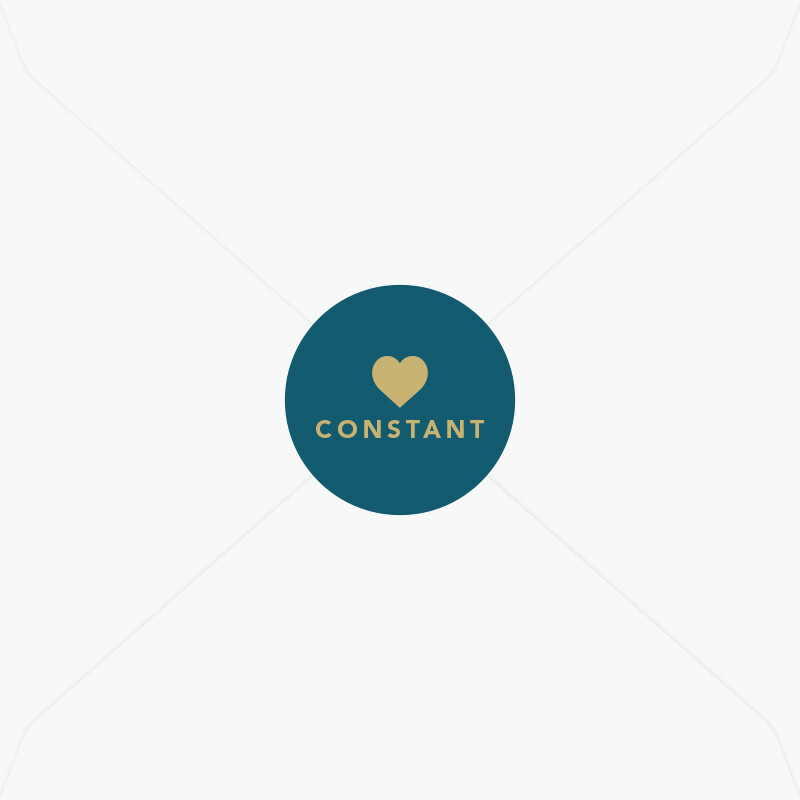 Stickers de naissance cœur pour faire-part à pois garçon, Sélectionnez votre coloris: Bleu pétrole, Choisissez votre mise en page: Prénom de bébé