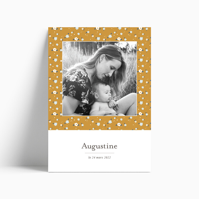 Faire-part de naissance Liberty Vintage photo